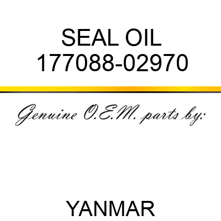 SEAL, OIL 177088-02970