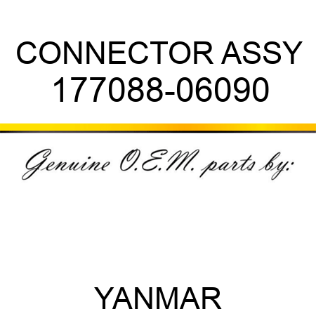 CONNECTOR ASSY 177088-06090
