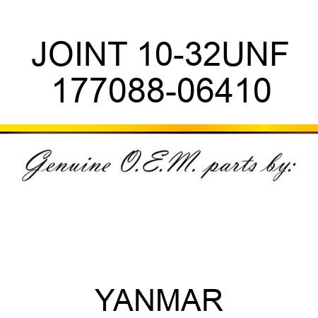 JOINT, 10-32UNF 177088-06410