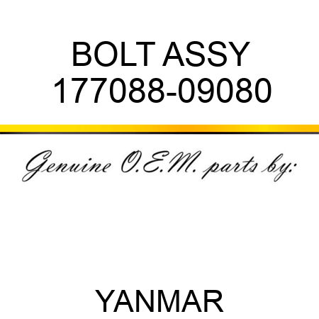 BOLT ASSY 177088-09080