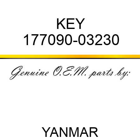 KEY 177090-03230