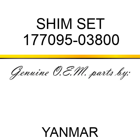 SHIM SET 177095-03800