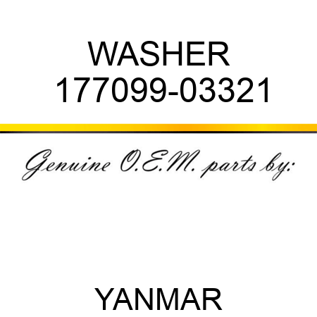 WASHER 177099-03321