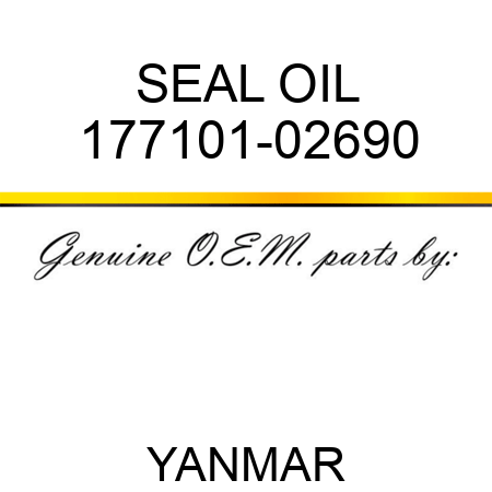 SEAL, OIL 177101-02690