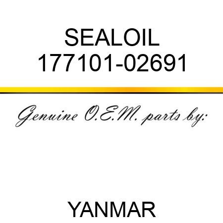 SEAL,OIL 177101-02691