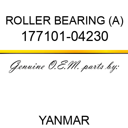 ROLLER BEARING (A) 177101-04230