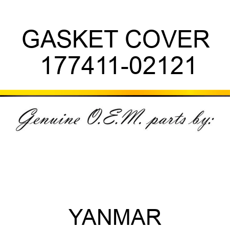 GASKET, COVER 177411-02121