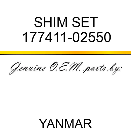 SHIM SET 177411-02550