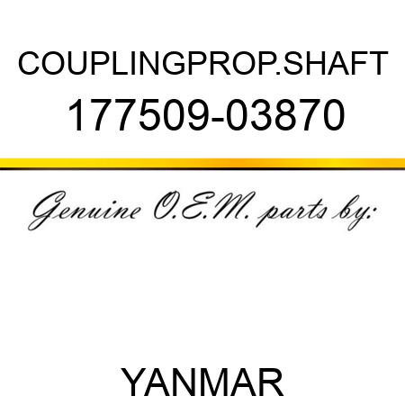 COUPLING,PROP.SHAFT 177509-03870