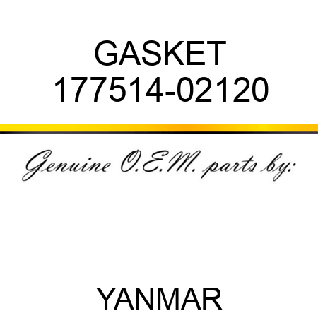 GASKET 177514-02120