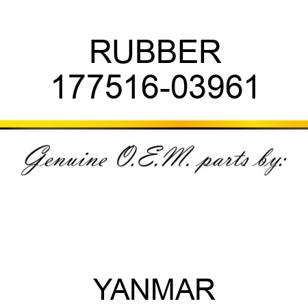 RUBBER 177516-03961