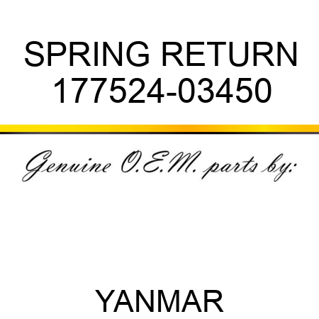 SPRING, RETURN 177524-03450
