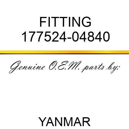 FITTING 177524-04840