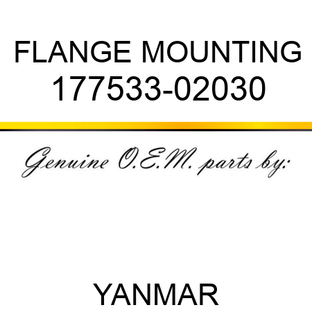 FLANGE, MOUNTING 177533-02030