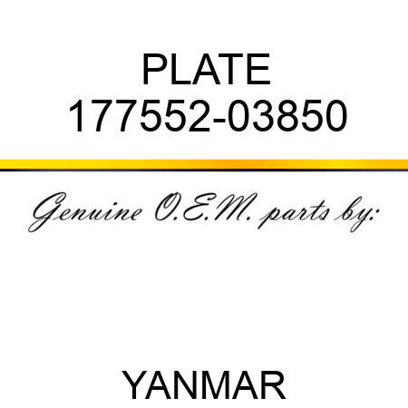 PLATE 177552-03850