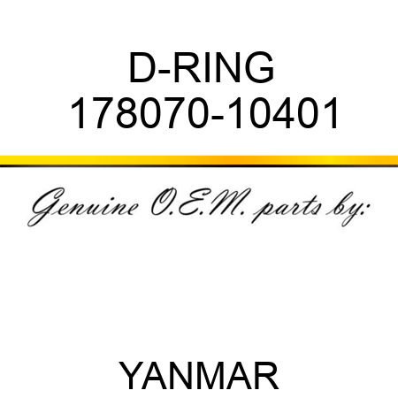 D-RING 178070-10401