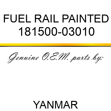 FUEL RAIL PAINTED 181500-03010