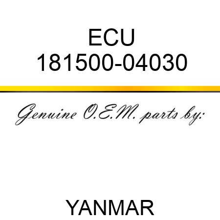 ECU 181500-04030