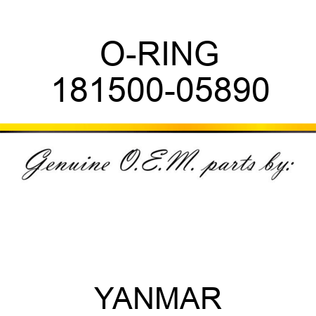 O-RING 181500-05890
