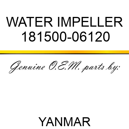 WATER IMPELLER 181500-06120