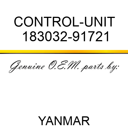 CONTROL-UNIT 183032-91721