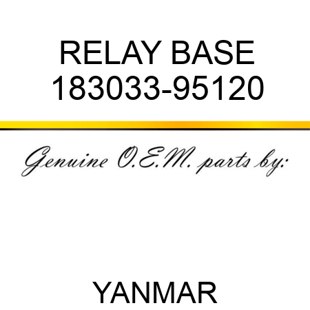 RELAY BASE 183033-95120