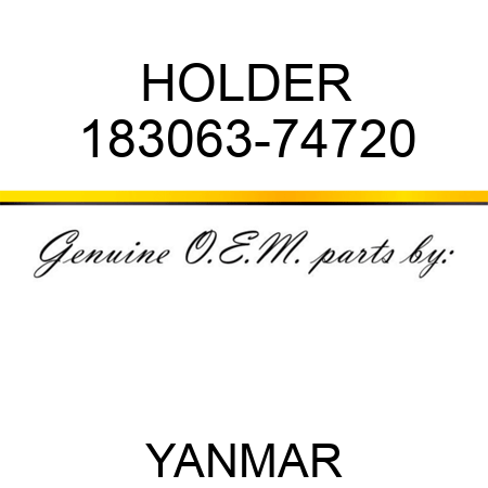 HOLDER 183063-74720