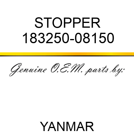 STOPPER 183250-08150