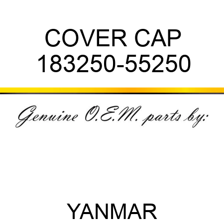 COVER, CAP 183250-55250