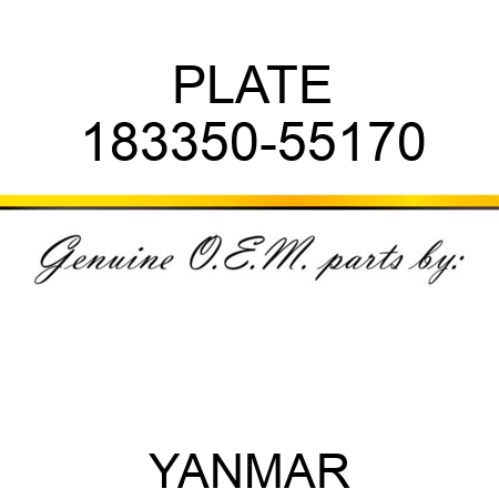 PLATE 183350-55170