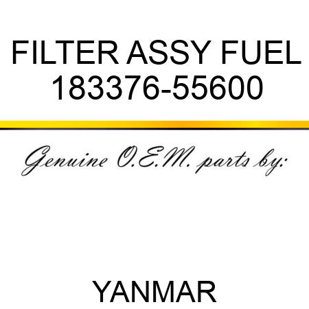 FILTER ASSY, FUEL 183376-55600