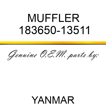 MUFFLER 183650-13511