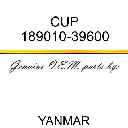 CUP 189010-39600