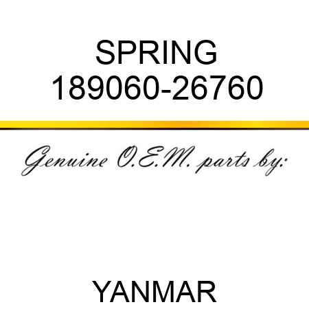 SPRING 189060-26760