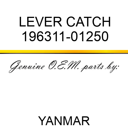 LEVER, CATCH 196311-01250
