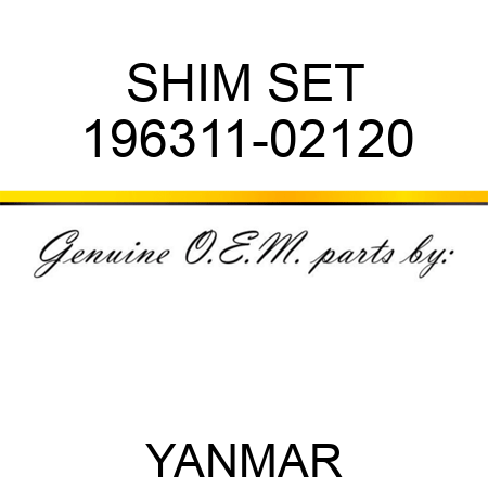 SHIM SET 196311-02120