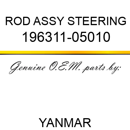 ROD ASSY, STEERING 196311-05010