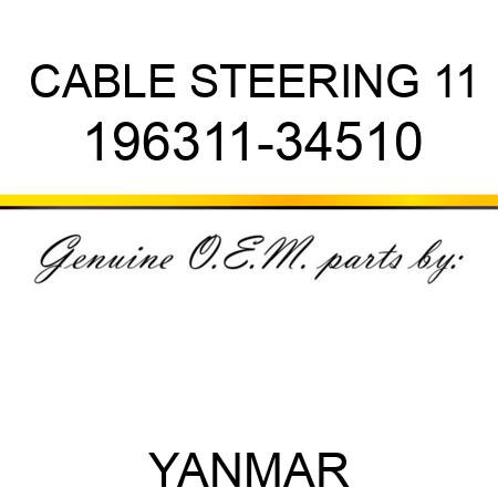 CABLE, STEERING 11 196311-34510