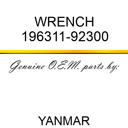 WRENCH 196311-92300
