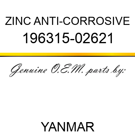 ZINC, ANTI-CORROSIVE 196315-02621
