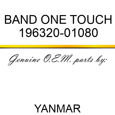 BAND, ONE TOUCH 196320-01080