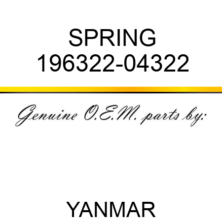 SPRING 196322-04322