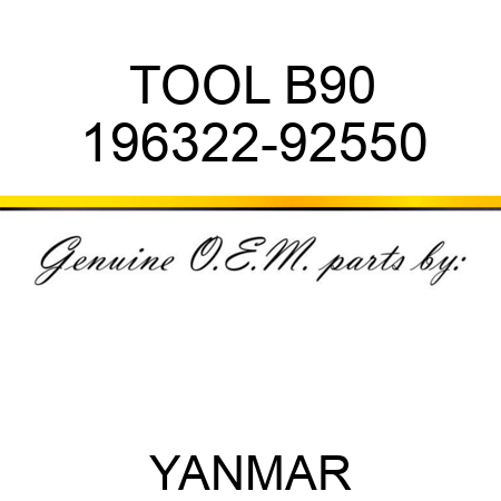 TOOL, B90 196322-92550