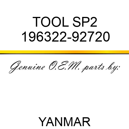 TOOL, SP2 196322-92720