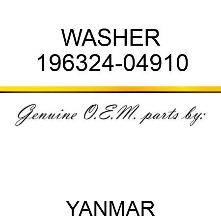 WASHER 196324-04910