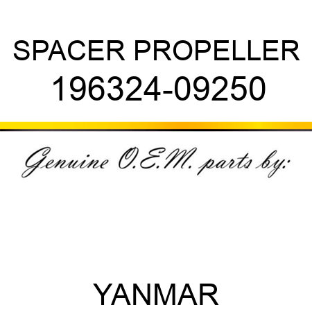 SPACER, PROPELLER 196324-09250