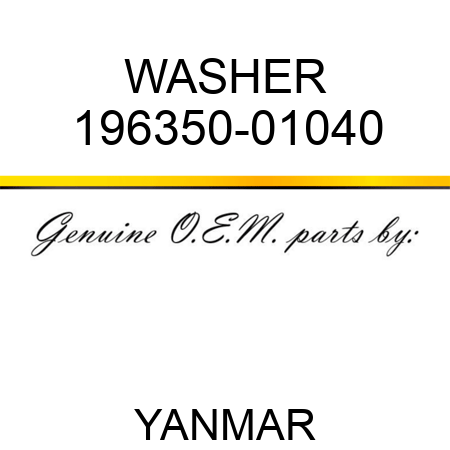 WASHER 196350-01040