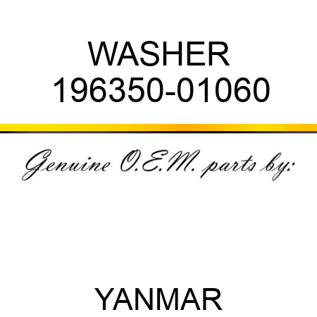 WASHER 196350-01060
