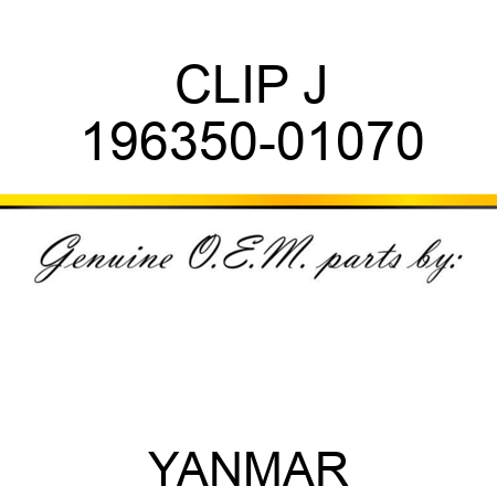 CLIP, J 196350-01070