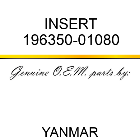 INSERT 196350-01080
